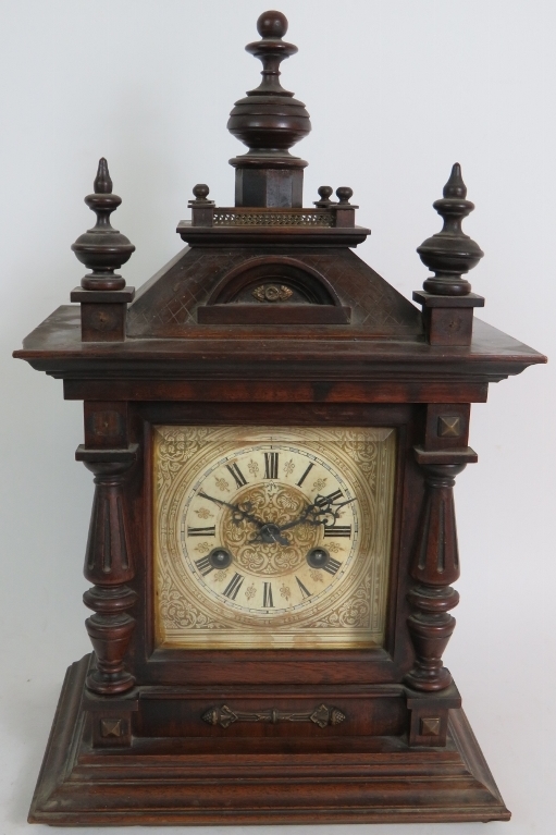 A late 19th Century Junghans oak cased s - Image 2 of 7