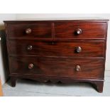 A 19th Century mahogany chest of two sho