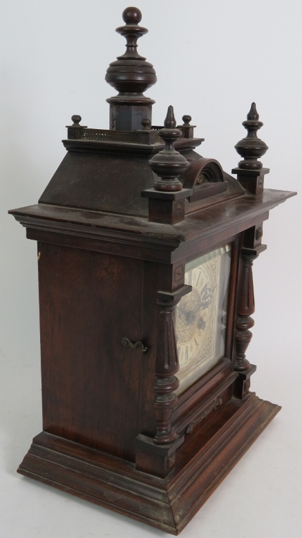 A late 19th Century Junghans oak cased s - Image 3 of 7