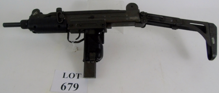 Deactivated UZI Submachine Gun by IMI of Israel, ser.no. 053481, cal 9mm, Cert no. 157154. - Bild 3 aus 4