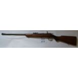 Extremely rare .22 bolt action smooth bore rifle proofed for .