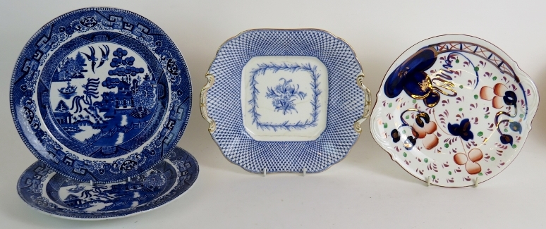 A selection of mainly 19th Century pottery and porcelain including four various, - Image 8 of 10