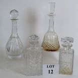 A Waterford crystal Kenmare decanter,