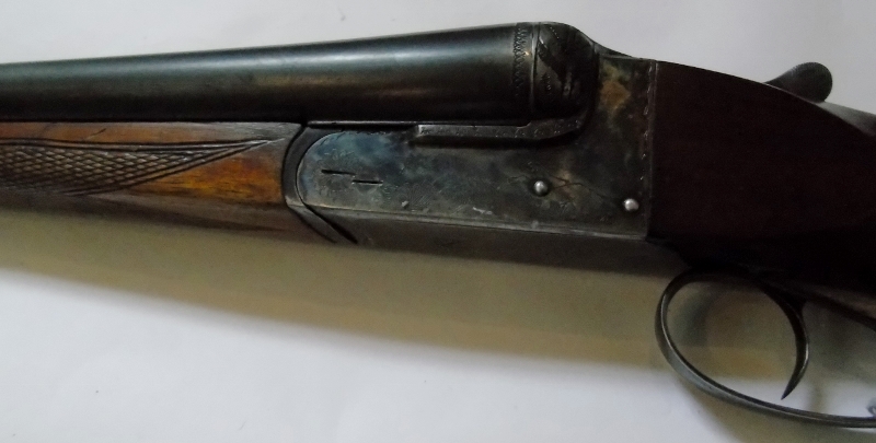 ELBAR - Spanish 12 bore SBS double trigger shotgun boxlock ejector. S/No 82153. - Bild 2 aus 3