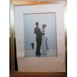 After Jack Vettriano OBE (Scottish, b 1951) - 'Dance me to the end of love', large colour print,