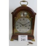 A fine quality Georgian verge striking bracket clock by Johnsons of Grays Inn Passage.