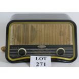 A very cool Retro Murphy U472 radio C1950's in black and gold Bakelite case.