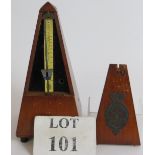 A Kohler & Sons Maelzel Metronome C1900 in mahogany case.