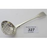 A Georgian silver sifter spoon, London 1825, markers WE. Good condition.