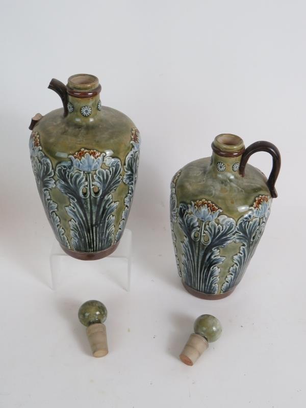 A Doulton Lambeth stoneware covered bottle vase by Jane Hurst, - Image 9 of 12