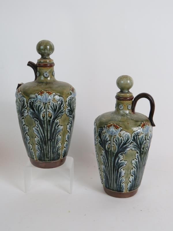 A Doulton Lambeth stoneware covered bottle vase by Jane Hurst, - Image 8 of 12