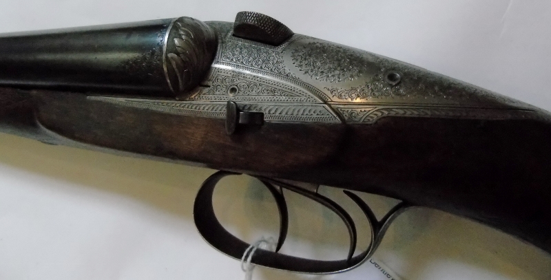 Darne Sst 1881. 12 bore side by side sliding Breech shotgun. - Bild 2 aus 7
