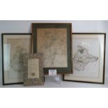 Three framed Kent topographical engravings, 2 of Eythorne and one of Cranbrook,