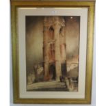 French School ('37) - 'Tourney', pastel, indistinctly signed, dated 25.5.