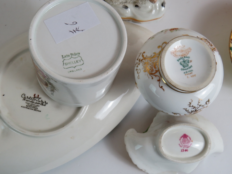 A selection of collectable ceramics including Staffordshire, Shelley, Royal Worcester, Coalport, - Image 5 of 5