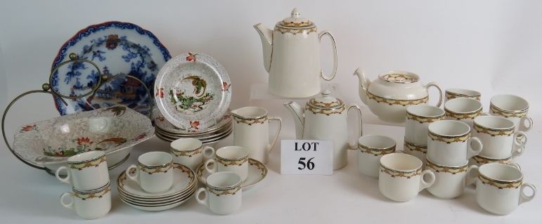 A vintage 31 piece Falcon Ware tea and coffee service,