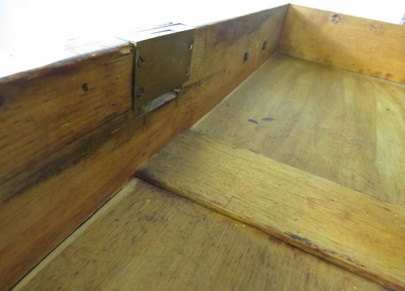 A George III pale mahogany bureau with a fall front flap opening to reveal a fitted interior over - Image 4 of 6