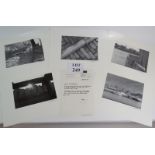 A rare set of five architectural black and white photographic prints of Wapping,
