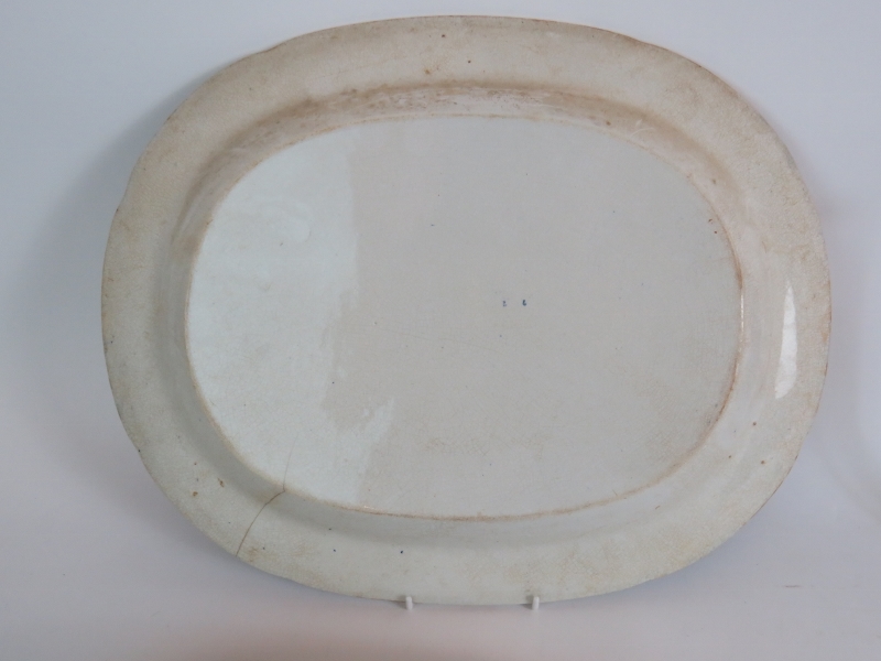 Three large antique blue and white willo - Image 8 of 9
