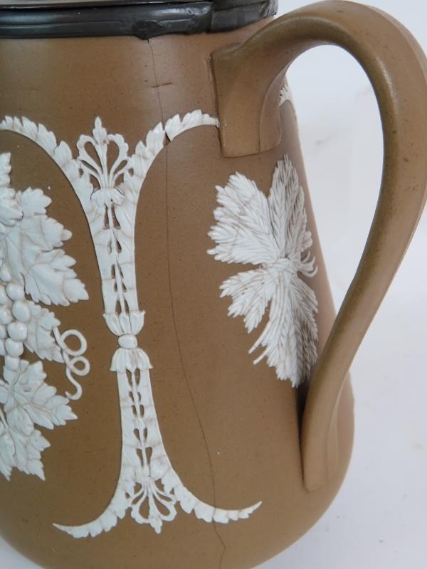 Six antique ceramic jugs including Crown - Image 6 of 10