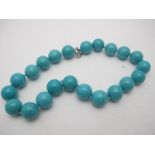 1030ct turquoise howlite gemstone neckla