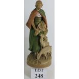 A Bohemian Royal Dux figure of a female