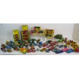 A large collection of mainly 1970's + 80's Dinky, Corgi and Matchbox cars including Shado,