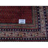 An Araak carpet, 323cm x 220cm approx. Condition report: A good clean vibrant carpet.