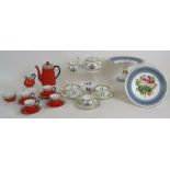 An eight piece Aynsley china breakfast tea set.