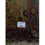 A 20th century Persian style wool rug on fawn ground, 180cm x 125 cm approx.