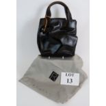 A small black leather Radley handbag with contrasting leather trim and original dust bag.