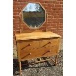 An Arts & Crafts limed oak dressing table,