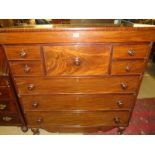 A Victorian mahogany straight front bedroom chest,