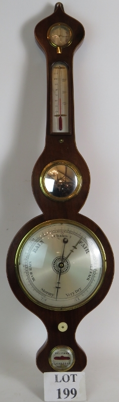 A Mid 19th Century mahogany mercury dial