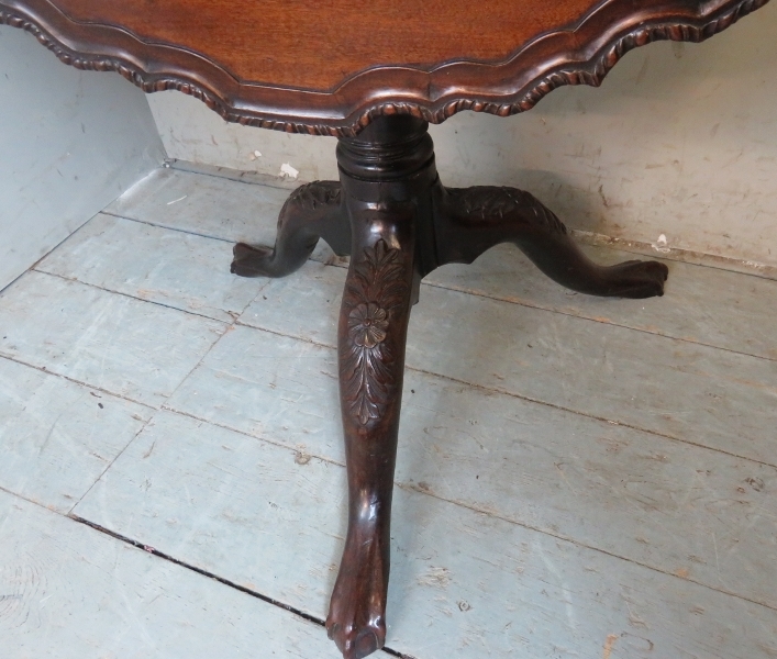 A Georgian mahogany tilt top 'birdcage' - Image 3 of 6