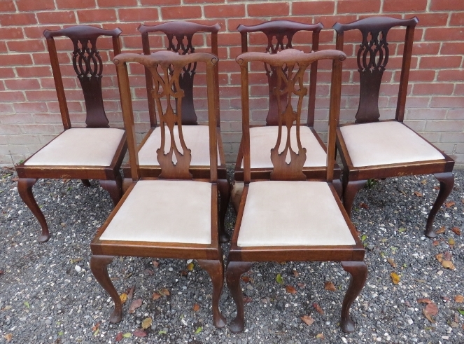 A Harlequin set 8 chairs, comprising 6 1 - Image 3 of 3