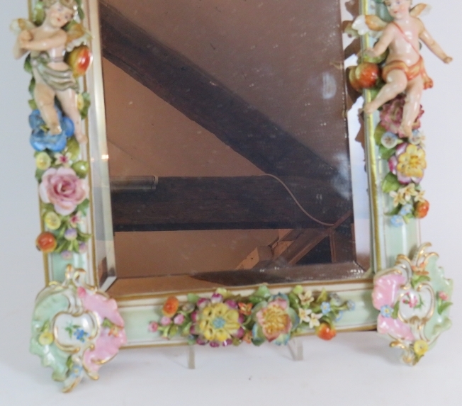 A 19th Century German porcelain framed b - Image 3 of 6