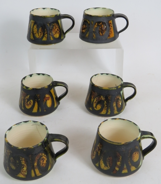 A Retro European terracotta coffee set o - Image 4 of 4