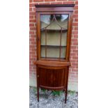 An Edwardian boxwood strung mahogany tal