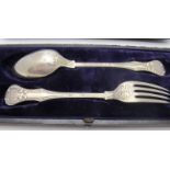 A Victorian silver Christening spoon and