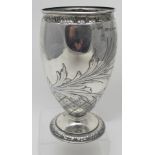 A fine Victorian silver goblet with chas