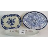 A highly decorative Victorian blue & whi