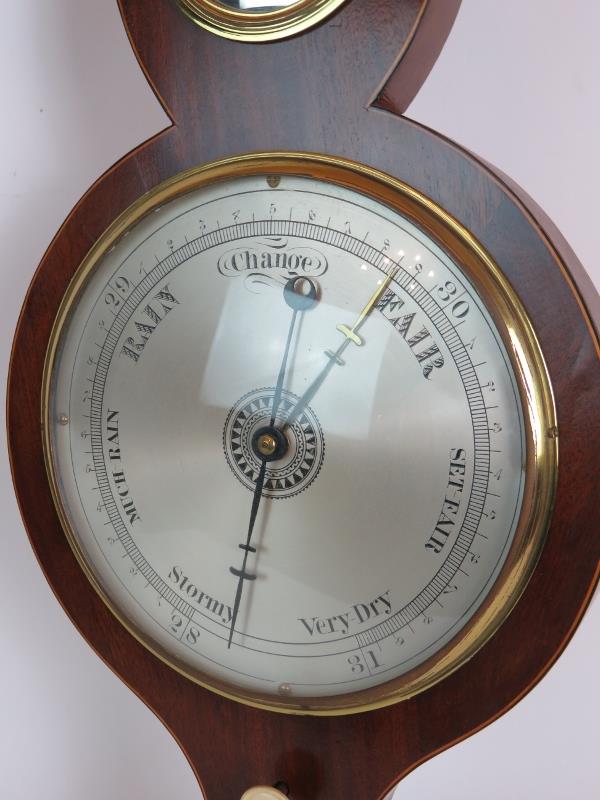 A Mid 19th Century mahogany mercury dial - Image 3 of 5