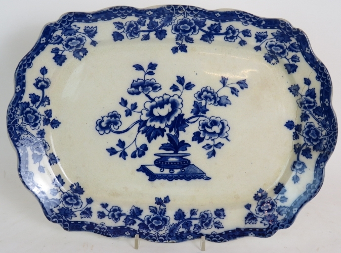 A highly decorative Victorian blue & whi - Image 6 of 8