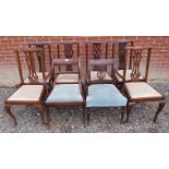 A Harlequin set 8 chairs, comprising 6 1