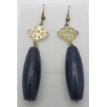 Fine lapis lazuli earrings, shepherds ho