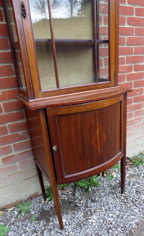 An Edwardian boxwood strung mahogany tal - Image 2 of 4