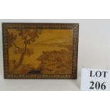 An attractive Sorrento Ware plaque depic