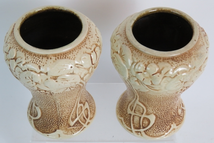 A pair of Art Nouveau Bretby Pottery Cla - Image 3 of 4