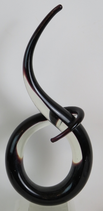 A free form organic glass sculpture 42cm - Image 2 of 5